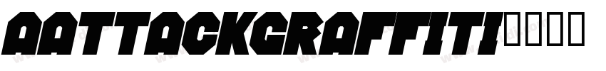 aAttackGraffiti字体转换