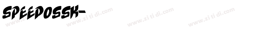 SpeedoSSK字体转换