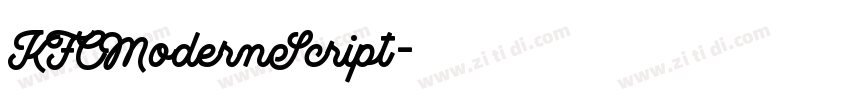 KFCModernScript字体转换