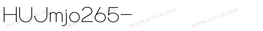 HUJmjo265字体转换