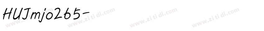 HUJmjo265字体转换