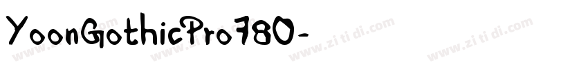 YoonGothicPro780字体转换