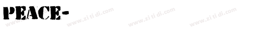 peace字体转换