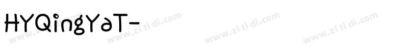 HYQingYaT字体转换