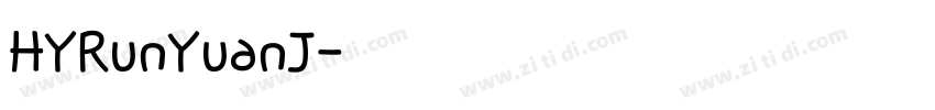 HYRunYuanJ字体转换