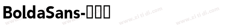 BoldaSans字体转换