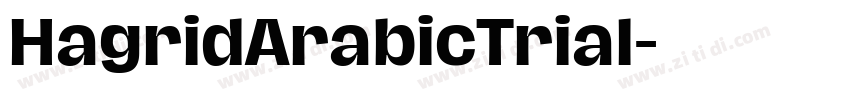 HagridArabicTrial字体转换
