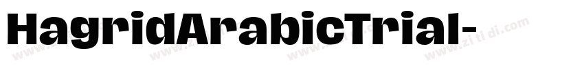 HagridArabicTrial字体转换