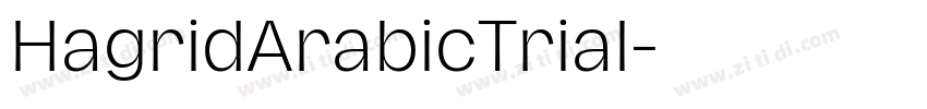 HagridArabicTrial字体转换