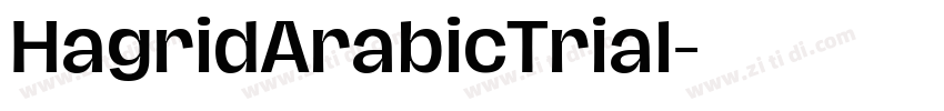 HagridArabicTrial字体转换