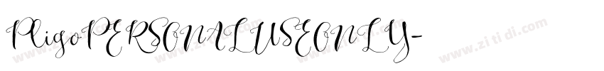 PligoPERSONALUSEONLY字体转换