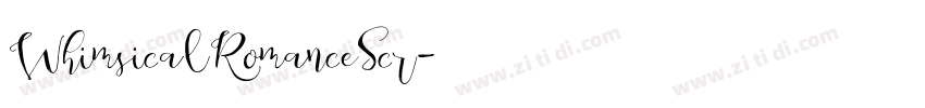 WhimsicalRomanceScr字体转换