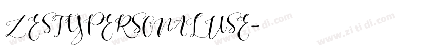 ZESTYPERSONALUSE字体转换