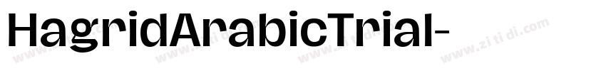 HagridArabicTrial字体转换