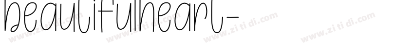beautifulheart字体转换