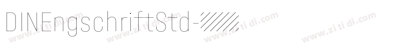 DINEngschriftStd字体转换
