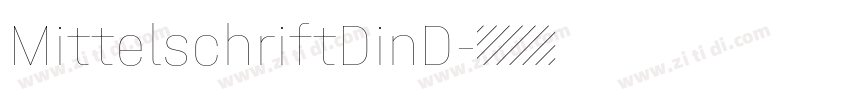 MittelschriftDinD字体转换