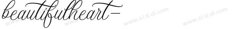 beautifulheart字体转换