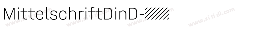 MittelschriftDinD字体转换