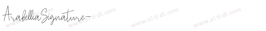 ArabelliaSignature字体转换