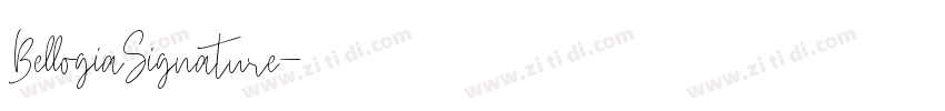 BellogiaSignature字体转换