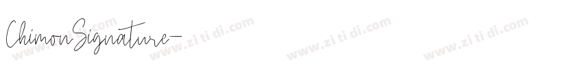 ChimonSignature字体转换