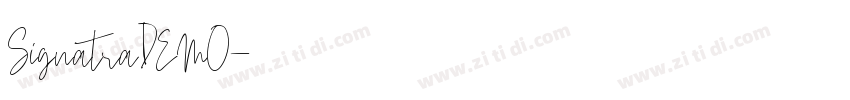 SignatraDEMO字体转换