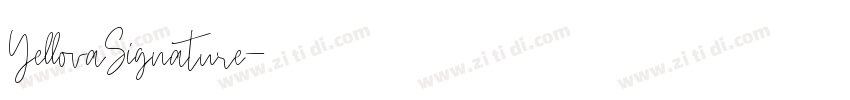 YellovaSignature字体转换