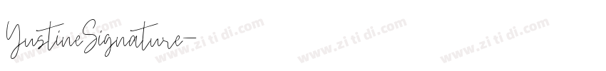 YustineSignature字体转换