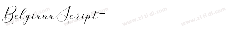 BelgianaScript字体转换
