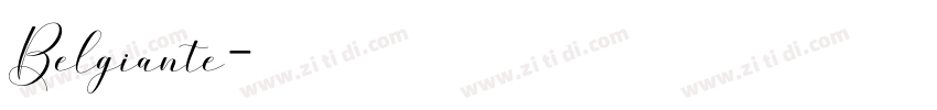 Belgiante字体转换