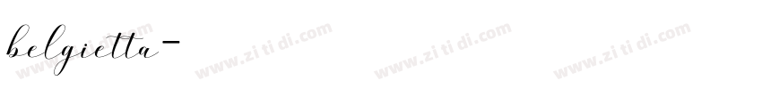 belgietta字体转换