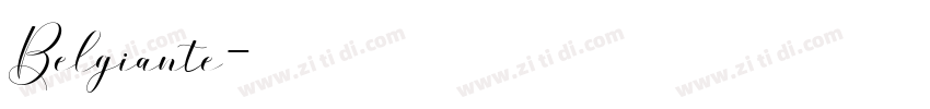 Belgiante字体转换