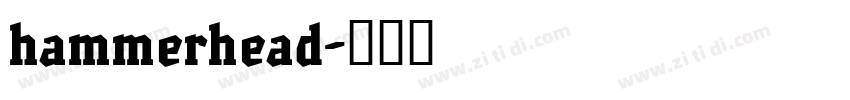 hammerhead字体转换