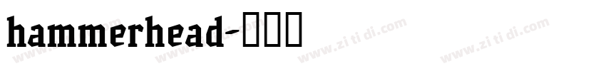 hammerhead字体转换
