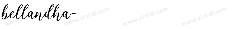 bellandha字体转换