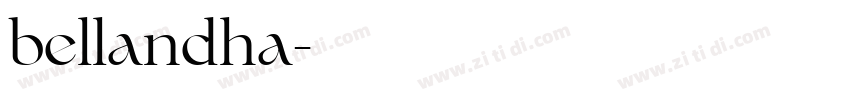 bellandha字体转换