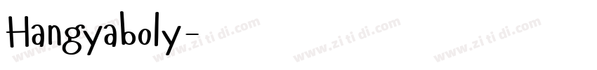 Hangyaboly字体转换