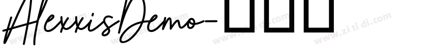 AlexxisDemo字体转换