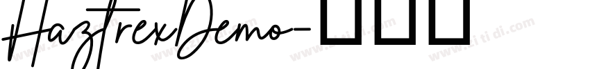 HaztrexDemo字体转换