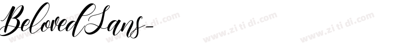 BelovedSans字体转换