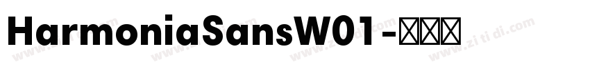 HarmoniaSansW01字体转换