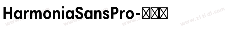 HarmoniaSansPro字体转换
