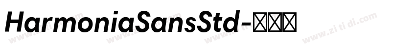 HarmoniaSansStd字体转换
