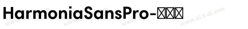 HarmoniaSansPro字体转换