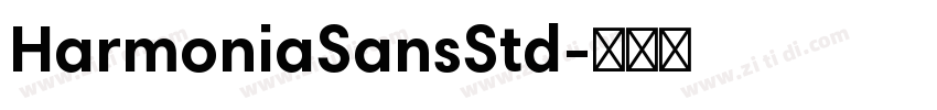 HarmoniaSansStd字体转换