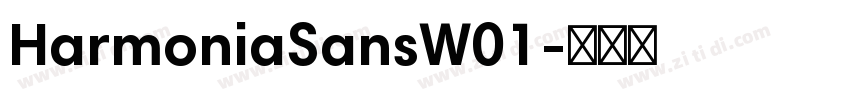 HarmoniaSansW01字体转换