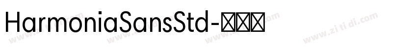 HarmoniaSansStd字体转换