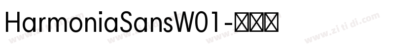 HarmoniaSansW01字体转换