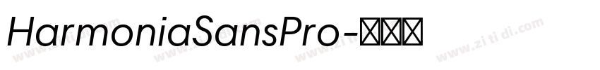 HarmoniaSansPro字体转换